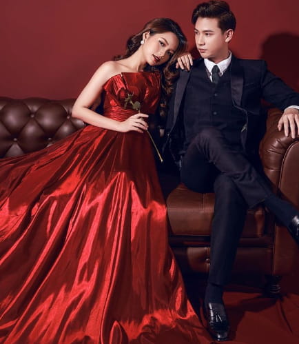 Ball Gown With Classic Tuxedo