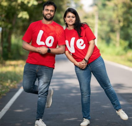Couple T-Shirts With Matching Themes