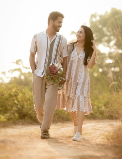 Floral Kurti with Color Coordinated Outfits